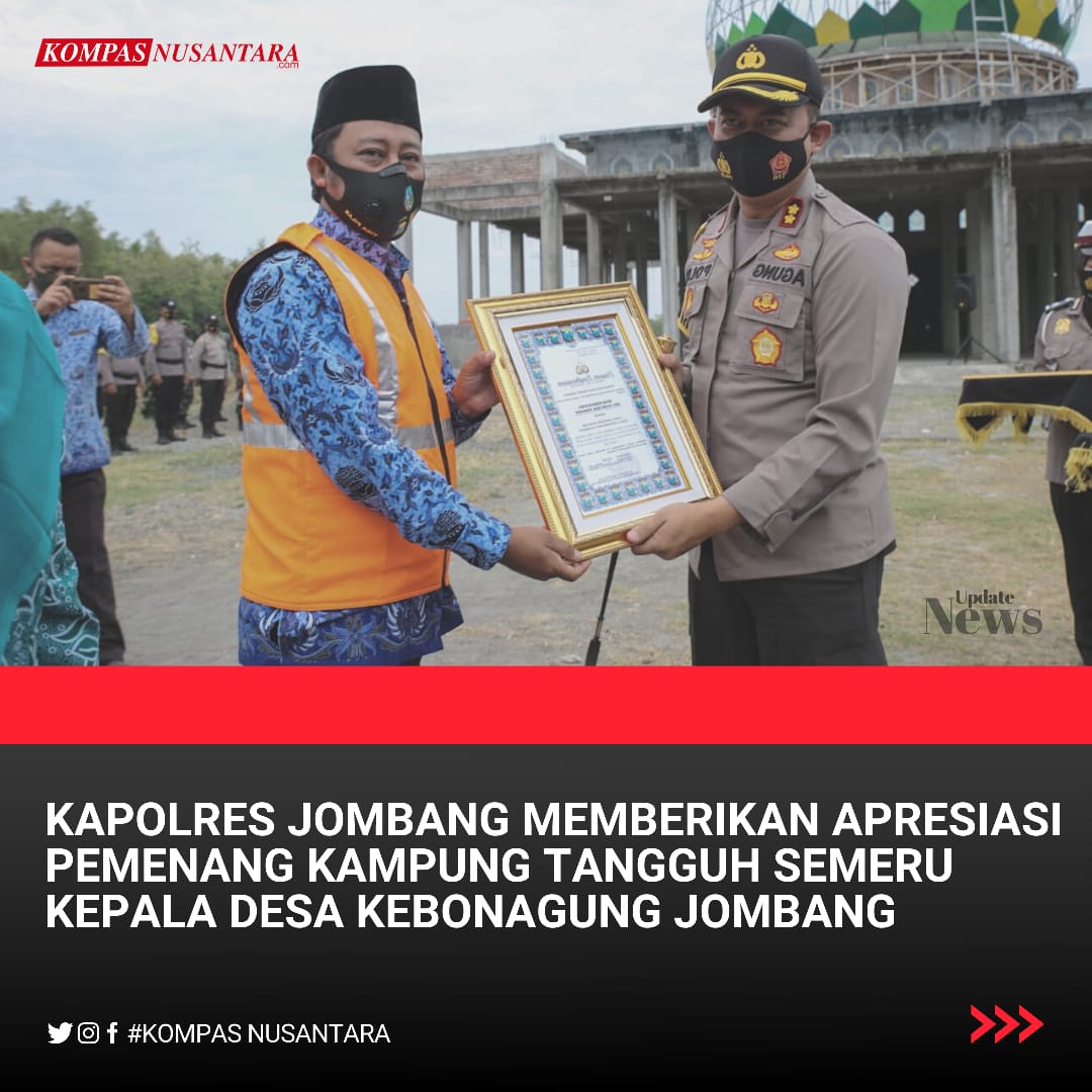 Juara 1 Kategori Umum dan Juara 1 Best Patnership Lomba Kampung Tangguh Tertib Lalu Lintas Tingkat POLDA JATIM